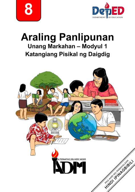 Araling Panlipunan 8 Unang Markahan .